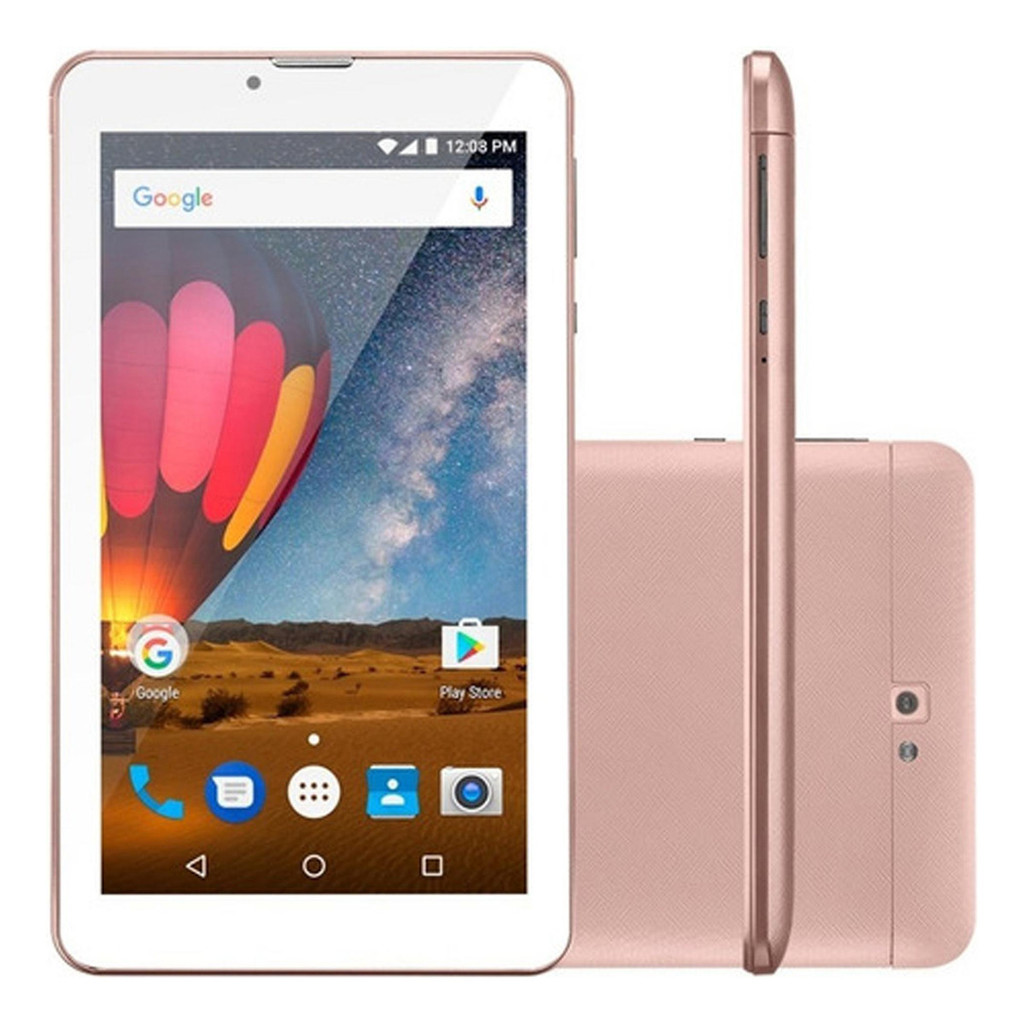 Tablet M7s Plus Rose Multilaser Quad Core Câmera Wi-fi Nb275
