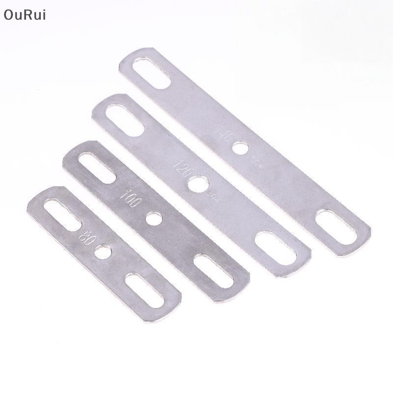[B & C] 1 Peça Placa Reta De Metal Com Furo Duplo 304 Junta Plana De Aço Inoxidável Furos Acessórios De Parafuso De Inch