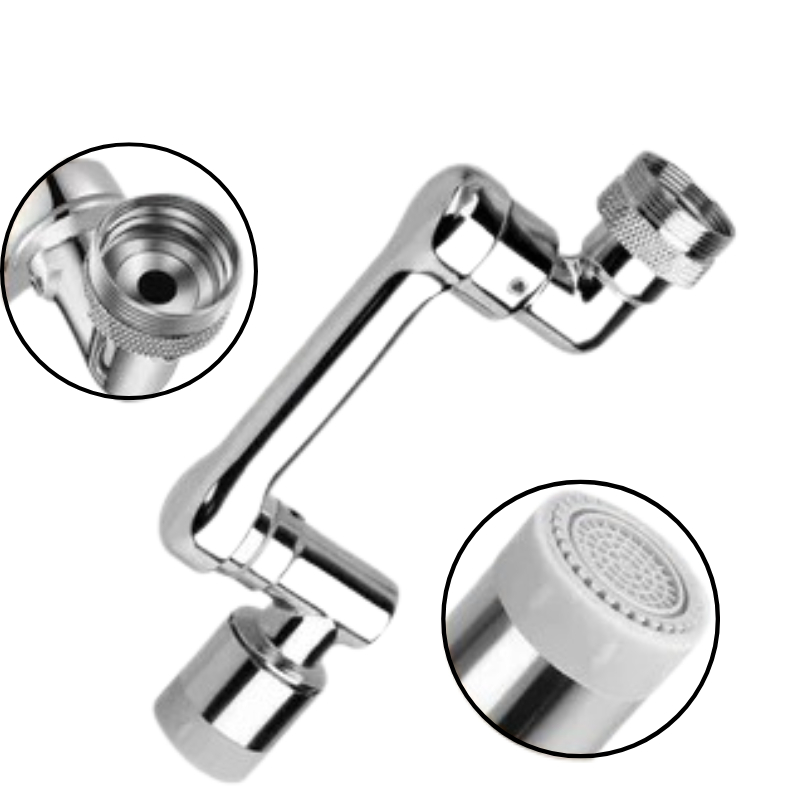 Extensor Prolongador Adaptador de Torneira Universal Giratório Rotação 360 Chuveirinho