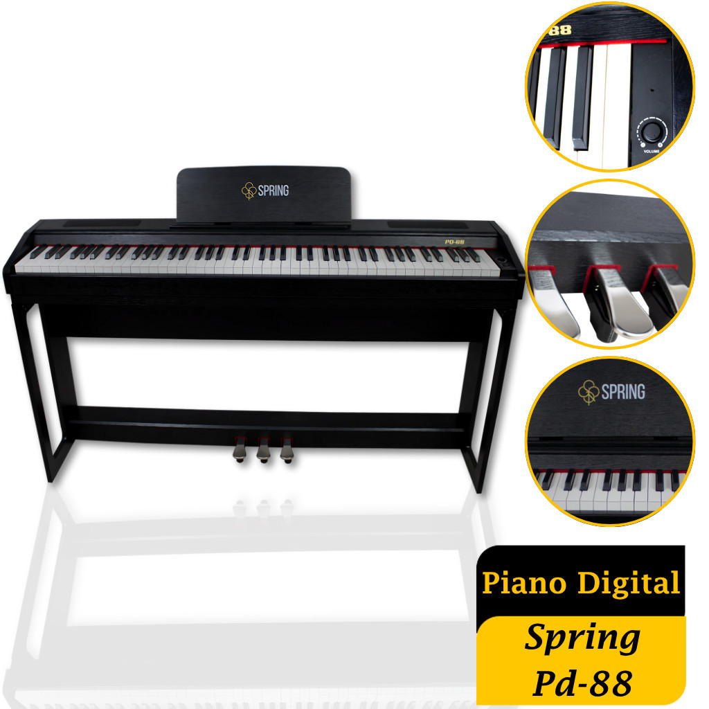 Piano Digital 88 Teclas Profissional Versi Spring Pd-88 Premium