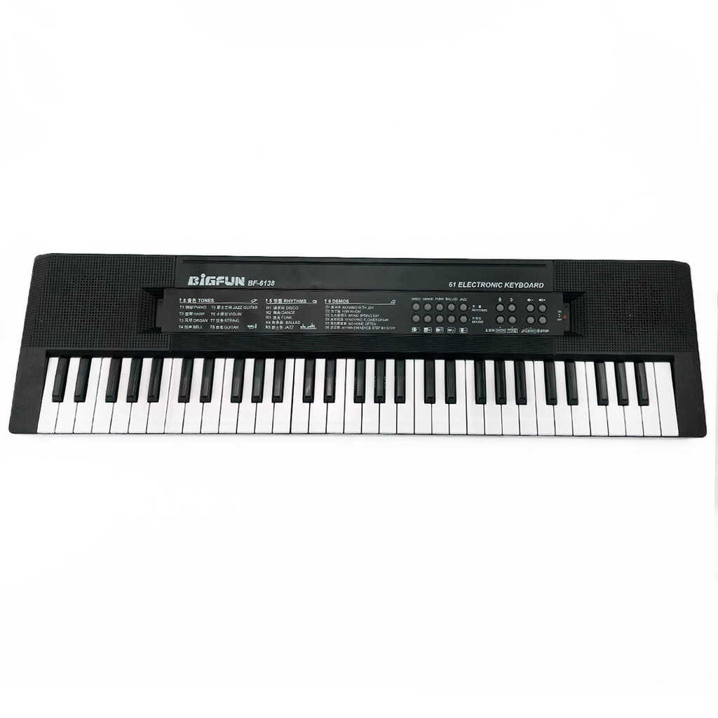 Brinquedo Teclado Eletrônico Com Microfone + Cabo USB Com 61 Teclas Big Fun
