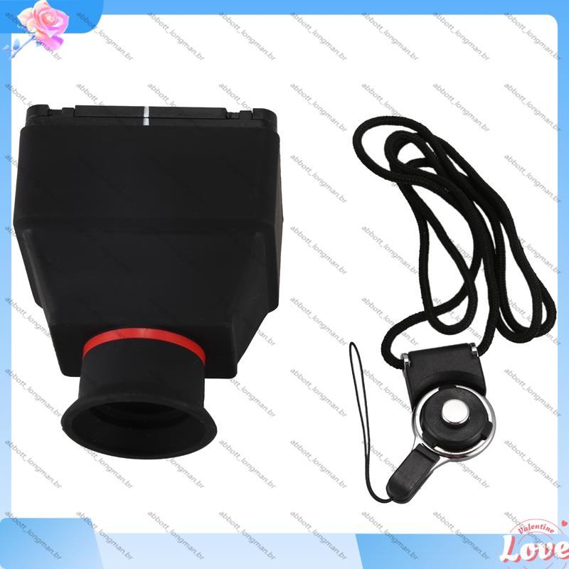 [Quick A] Visor Lcd 3.2 Polegadas 3X Lupa Ocular Para Tela Universal De Câmera Dslr Borracha