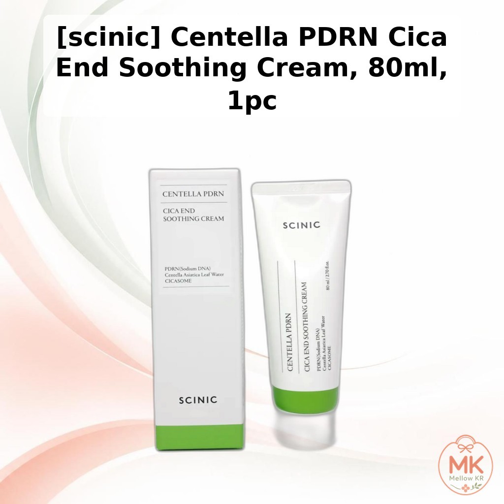 [Cinic] Centella PDRN Cica End Creme Calmante , 80ml , 1 Unidade/Coreano/Alívio Da Pele Sensível Por Mellow_Kr