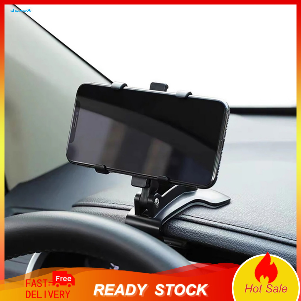 Adjustable Car Phone Stand Holder for Rearview Mirror Handsfree Mount for 3-7 Inch Phones Driving Navigation Support Uni