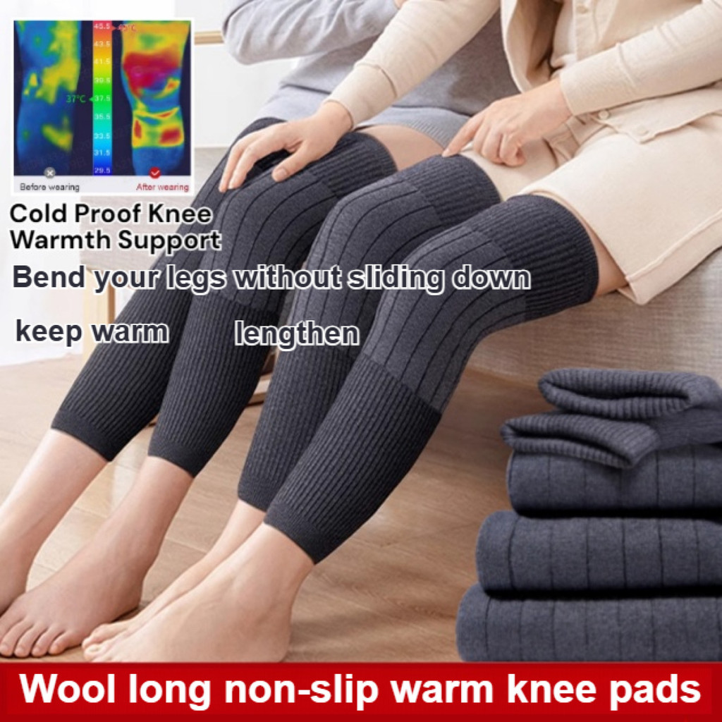 [Pain Relief] ⚡Warmth & Knee Protection⚡ Extra-Long Thermal Cashmere Knee Sleeves/Arthritis Support