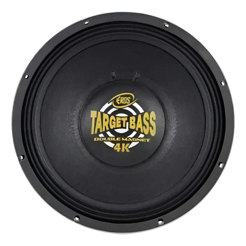 Alto Falante Eros Target Bass Double Magnet 15 Pol 2000w 4k Amarelo