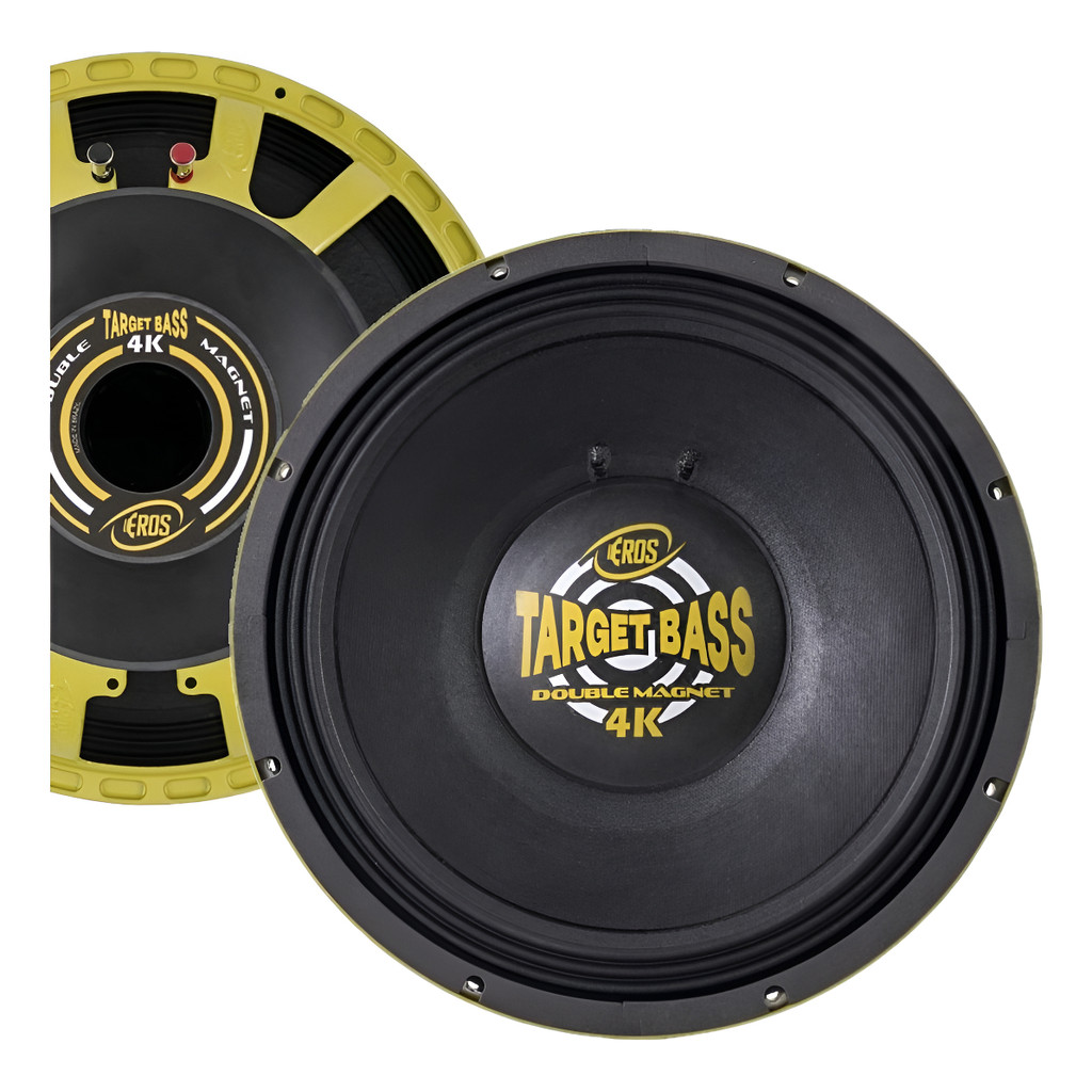 Alto Falante Eros E15 Target Bass Double Magnet 4k 4ohms Amarelo ou branca