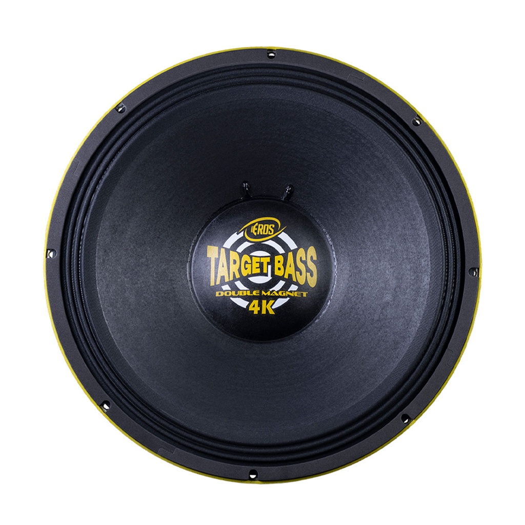 Woofer 18 Polegadas Eros 2000w Rms E-18 Target Bass Double Magnet 4K 4 Ohms Grave 4000w Pico Branco