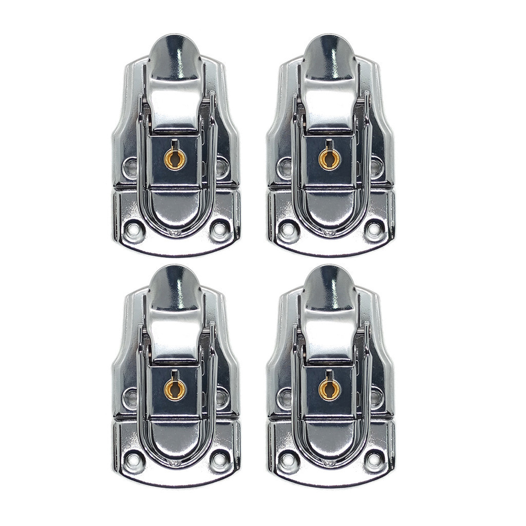 Fecho de Metal Externo com Chave - Kit 4 Un