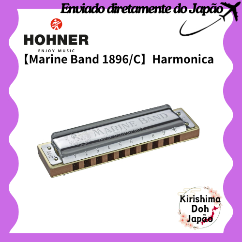 HOHNER Marine Band 1896/C 10-Hole Harmonica Key of C [Enviado diretamente do Japão]