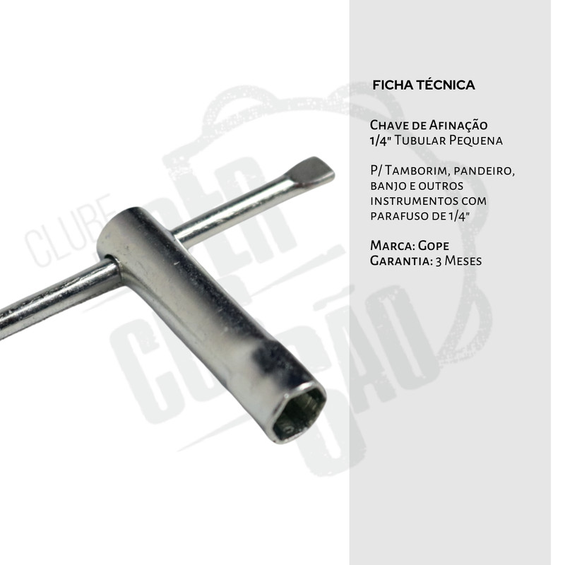 Chave de Afinação Gope Tubular 1/4