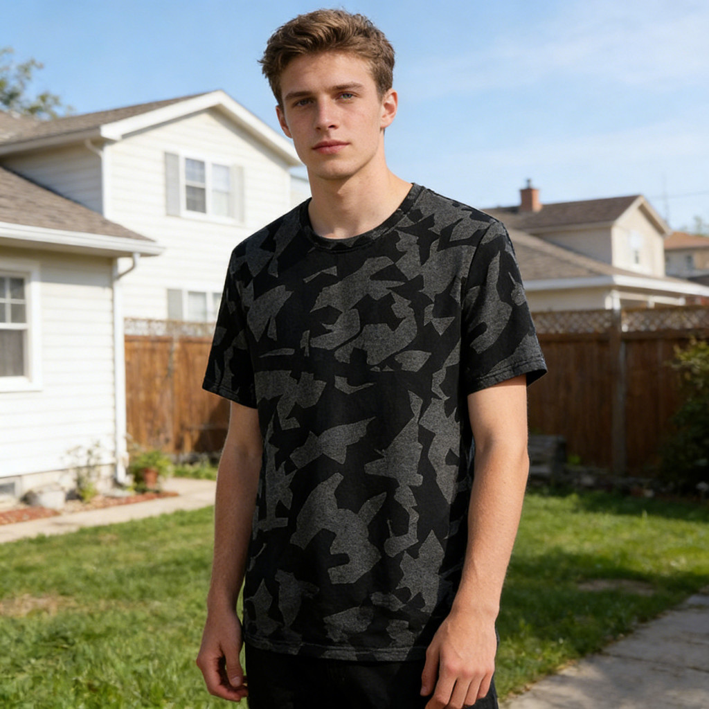 Soft Fabric Men Shirt Lightweight T-shirt Men’s Quick-dry Round Neck Short Sleeve Tee Stretchy Regular Fit Top for Str
