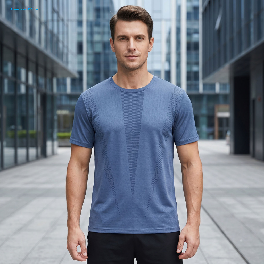 Lightweight Athletic Shirt Men Breathable T-shirt Men's Quick-dry Summer Sports Tee Mesh Loose Fit Gym Workout Top for O