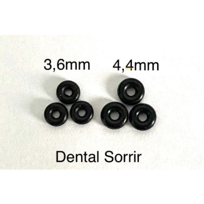 10 Attachment 4,4mm Oring Micro-overdenture tamanho 4,4mm. Uso Odontológico.