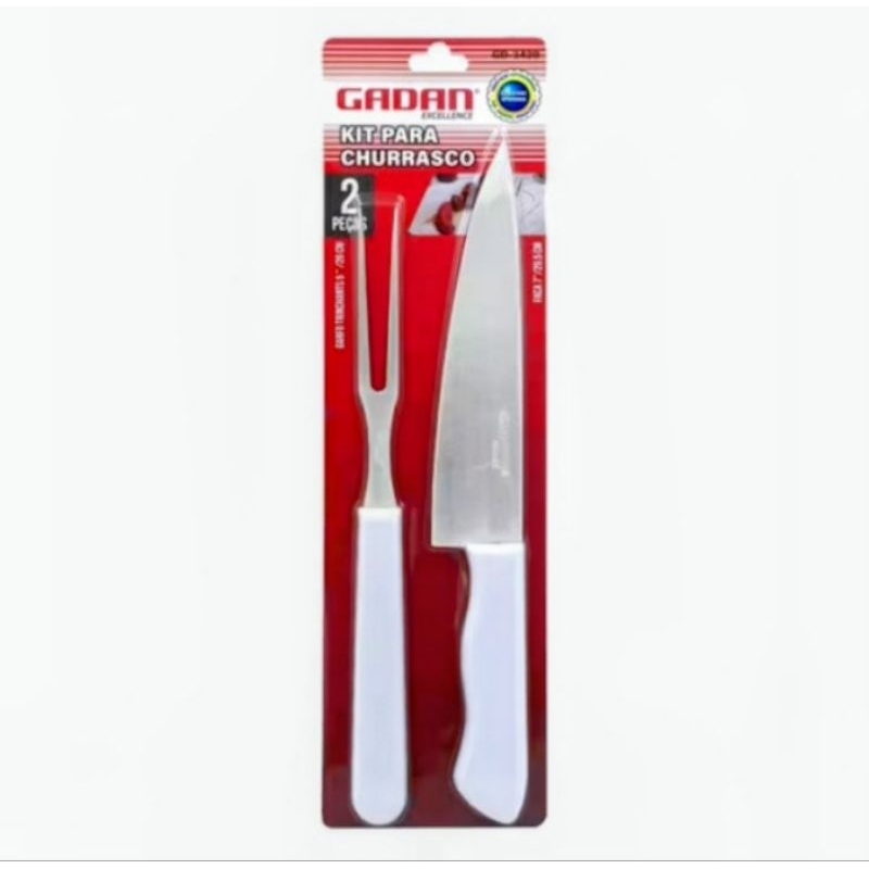 Kit Churrasco Premium Inox 2pç GADAN EXCELLENCE
