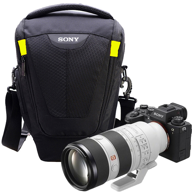 Adequado para Sony Micro SLR câmera saco A7CA7R4A7R3A7M4A9 70-200 ombro triângulo câmera saco