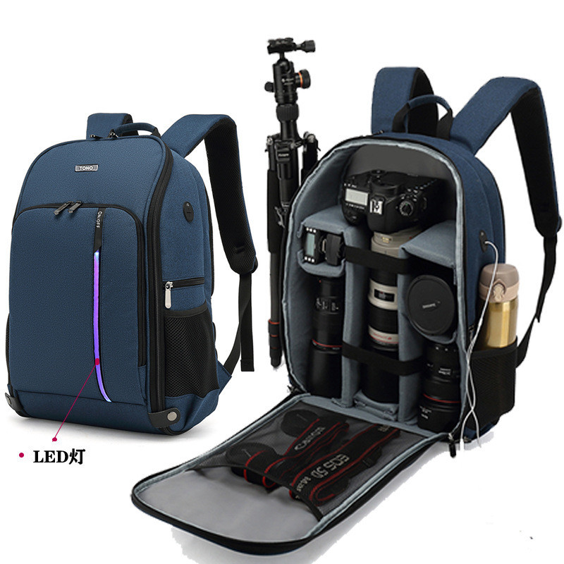 Adequado para Canon Nikon SLR câmera saco multifuncional mochila câmera saco 700d 200d80d mochila Sony