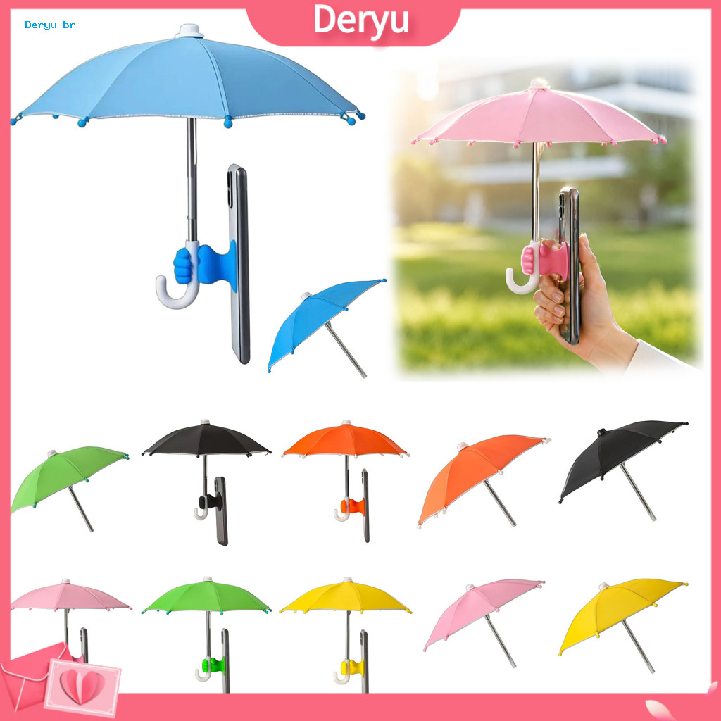 Cell Phone Sun Shade Beach Accessories Umbrella with Suction Cup – Uv Protection Mini Mobile Holder Universal Cellphon