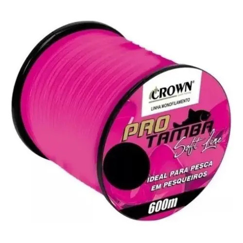 Linha Pro Tamba Monofilamento Soft 0,33mm-22lbs Pink - 600mt Rosa