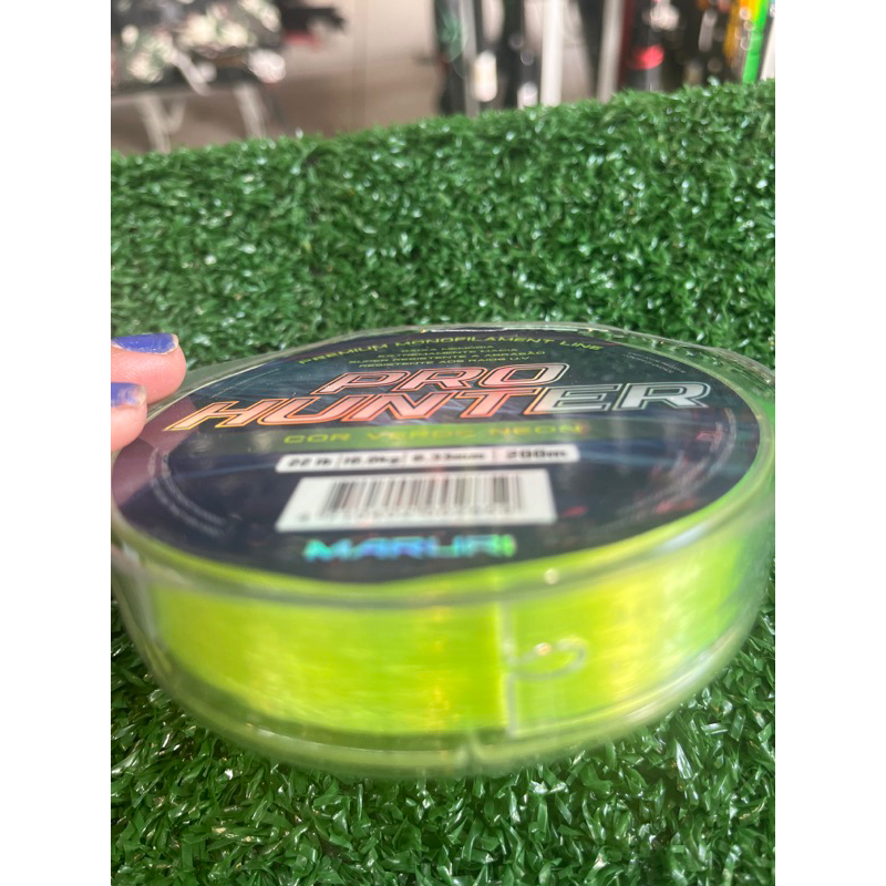 Linha Monof. Maruri Pro Hunter 0,33mm 22lb 200m Verde Neon