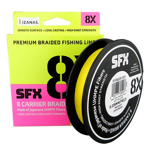 Linha Pesca Multifilamento Rapala Sufix SFX 8X 270m - 0,165mm - 10kg/22lbs