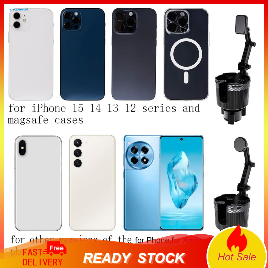 Cell Phone Holder for Iphone 15 Magnetic Car Cup Mount for Pro Max/14/13/12 Series – Easy for Vertical