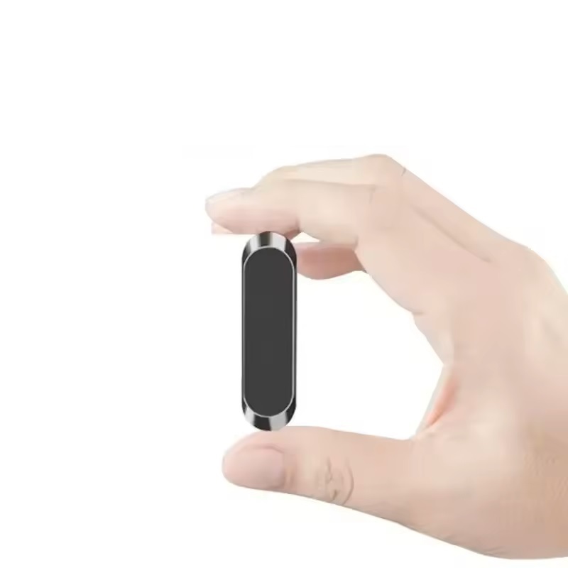 Suporte autoadesivo mini de metal magnético com imã para celular universal automotivo veicular para carro