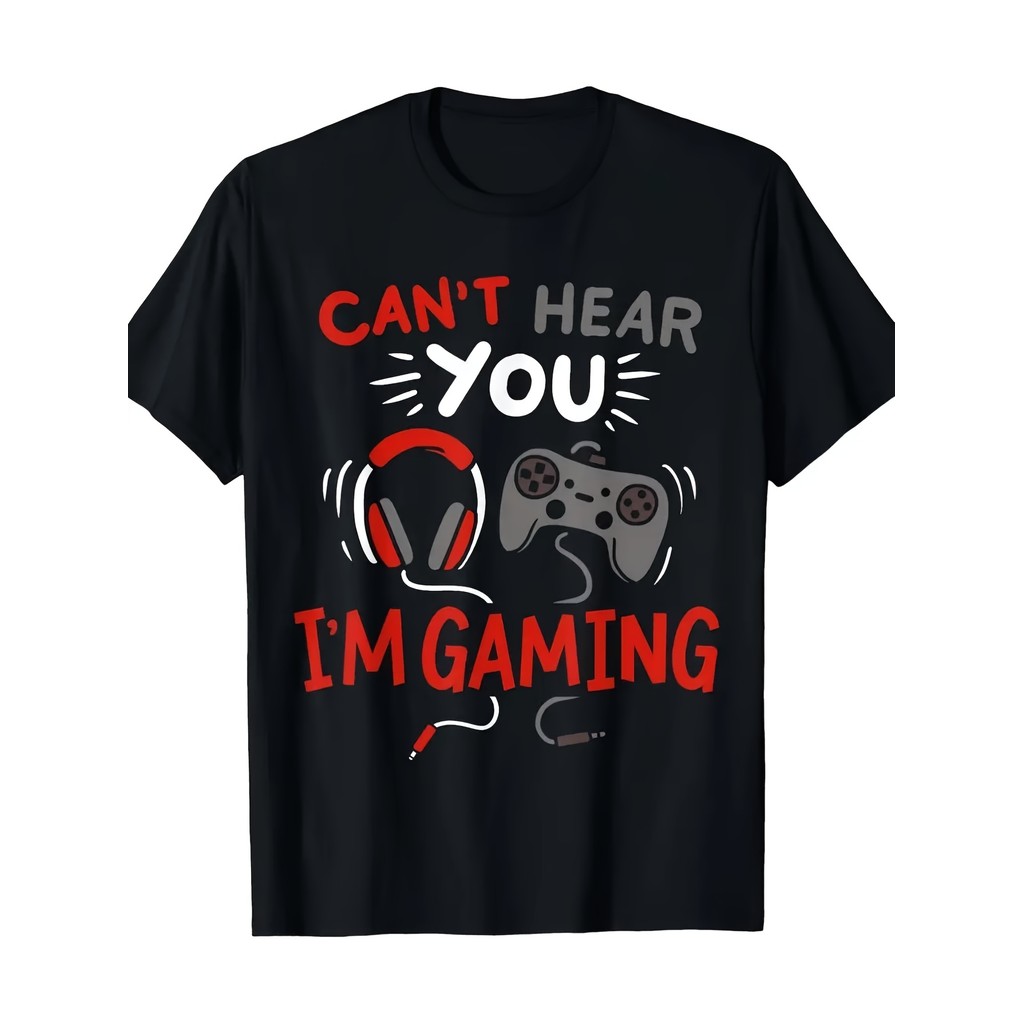 Camiseta Unissex Premium Plus size Gaming Slogan Orange Básica Oversized 100% Algodão Confecção Própria