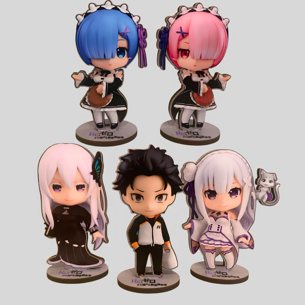 Totem Re:zero Subaru Natsuki Rem Emilia Ram Echidna re zero rezero decoração  presente anime