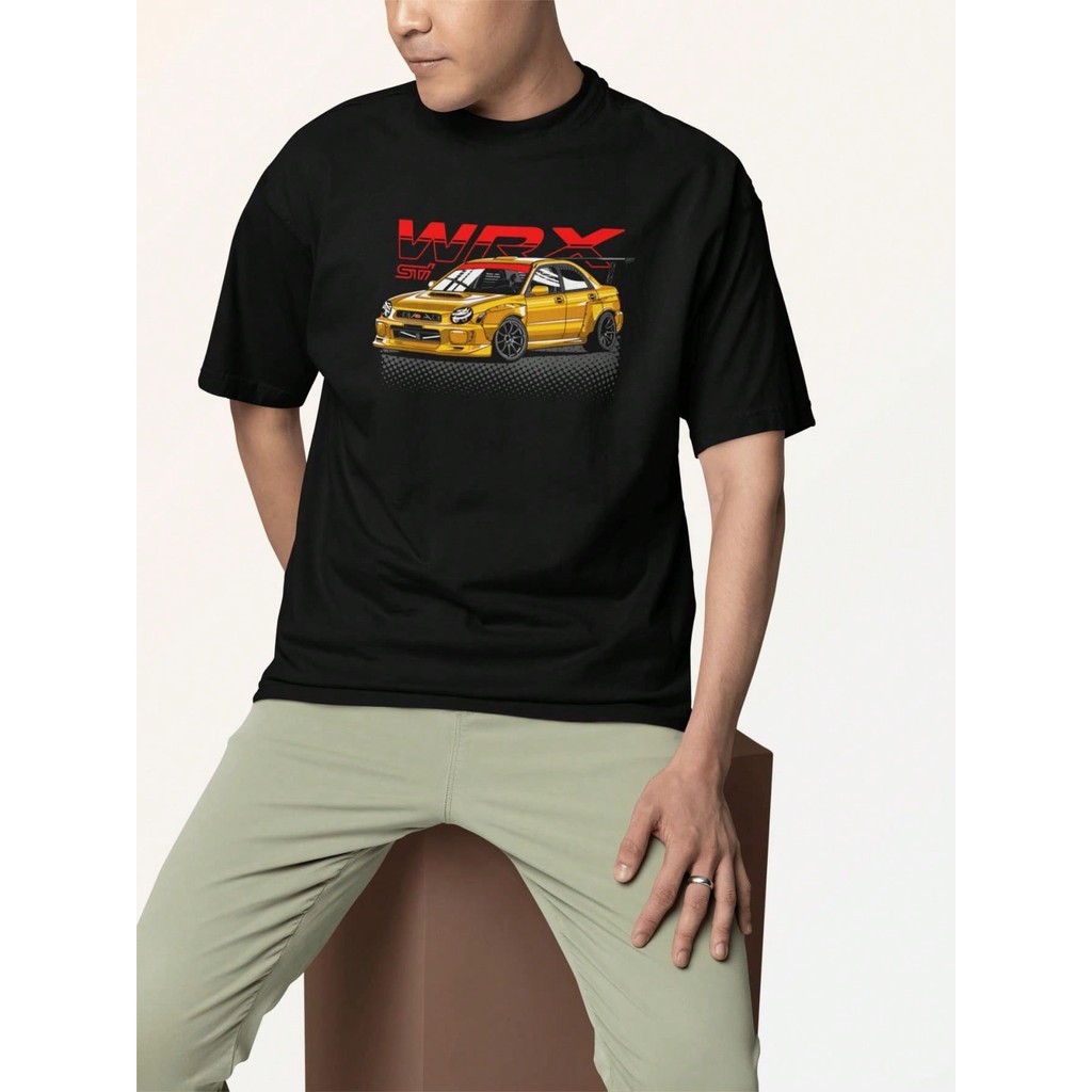 Camiseta Camisa Masculina Unissex  Streetwear Gola Redonda Estampa Grande - Subaru WRX W12