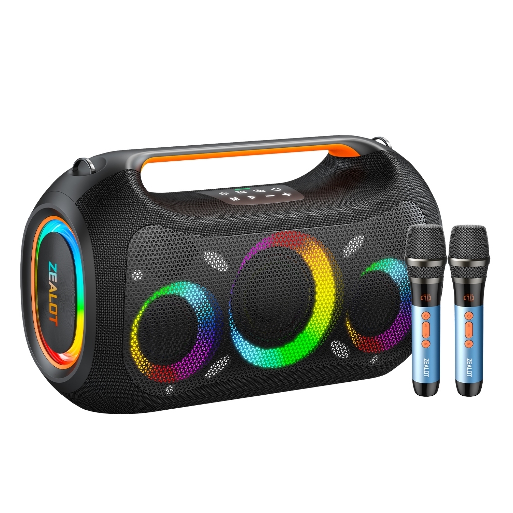 ZEALOT ZE51 Alto-Falante Bluetooth 500W De Grande Capacidade 48000mAh Bateria BT5.3 Luz RGB Colorida TWS Stereo Link