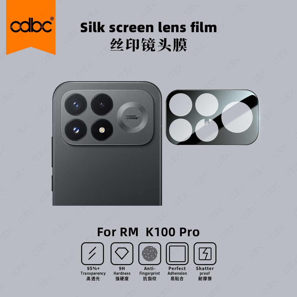 Série Protetora De Lente De Câmera cdbc Para Redmi K100 Pro Max HD/Impressão Em Seda/Metal Integrado Oco/Liga Multifunci