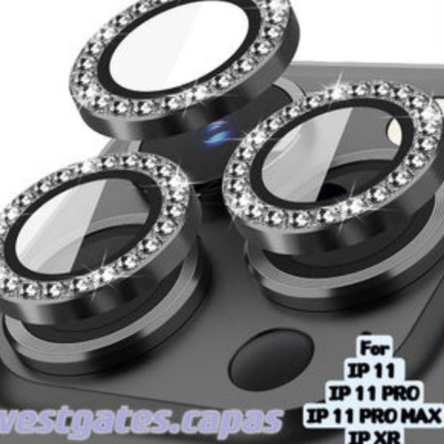 Pelicula Metal diamante de Camera proteção Lente Compativel para IPhone XR 11 11 PRO 11 PRO MAX