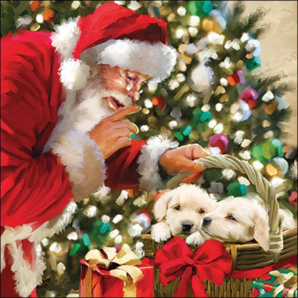 Guardanapo de Papel Decoupage 33x33 33320060 Natal Just Be Quiet