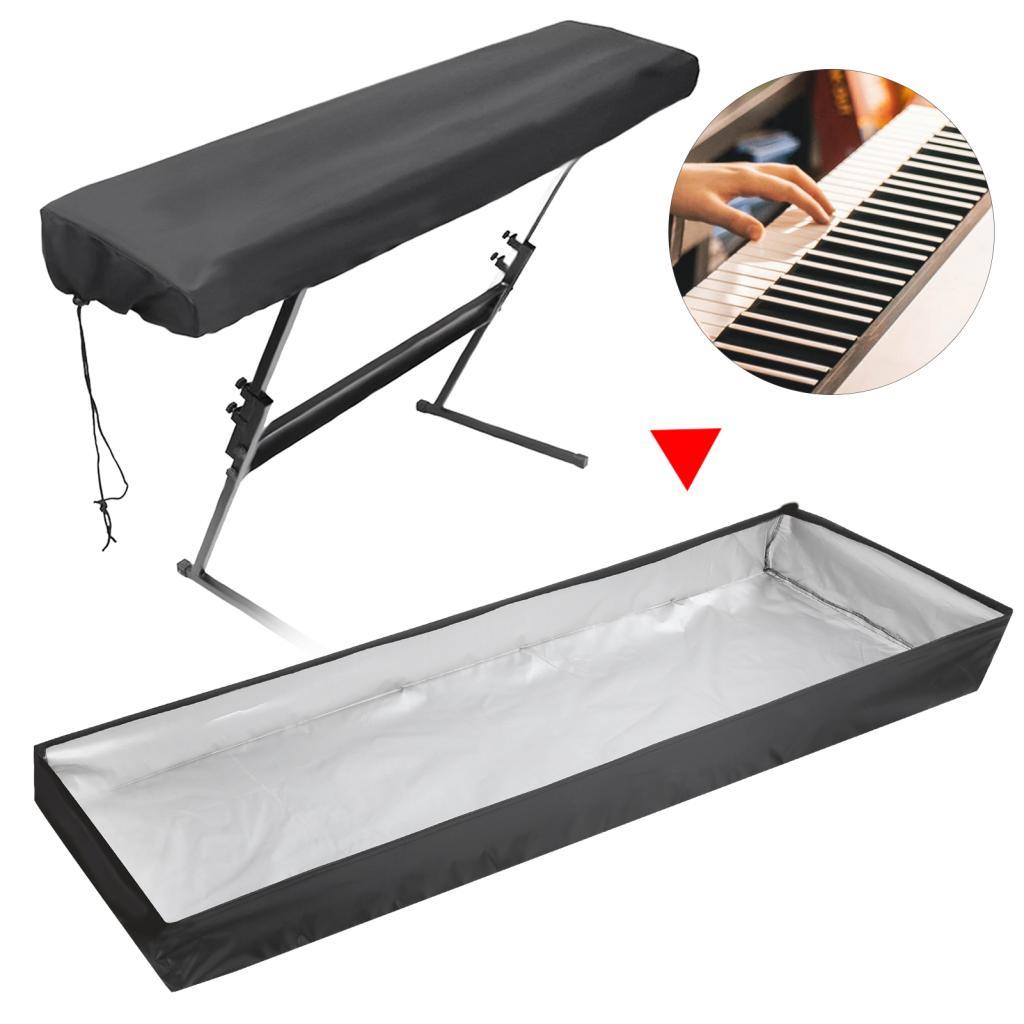lilystudio.br-SIP-TW Daconovo 88Key Teclado Capa Protetora Contra Poeira Pano Oxford para Piano Eletrônico Preto