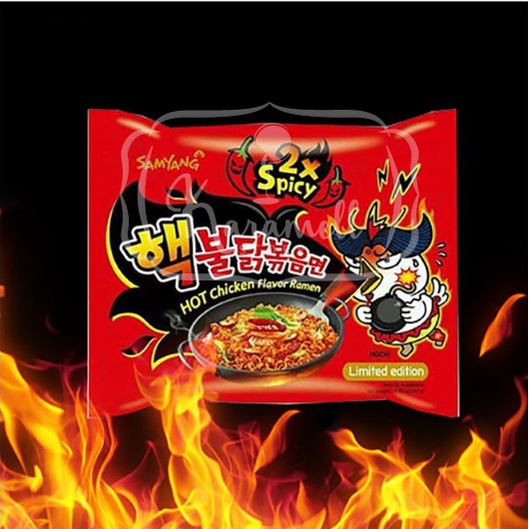 Samyang Hot Chicken Ramen - Lamen Frango 2x Mais Picante - Importado