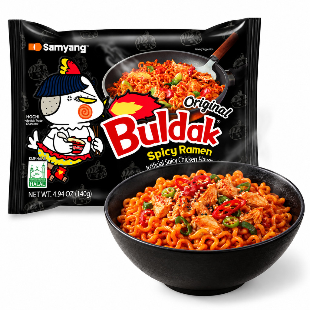 Lamen Coreano Buldak Frango Picante Hot Chicken Original Samyang 140g