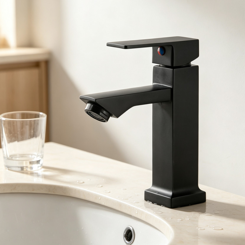 Inox Torneira banheiro Alavanca Moderna Abs Luxo 1/4 De Volta Cromo Premium Monocomando