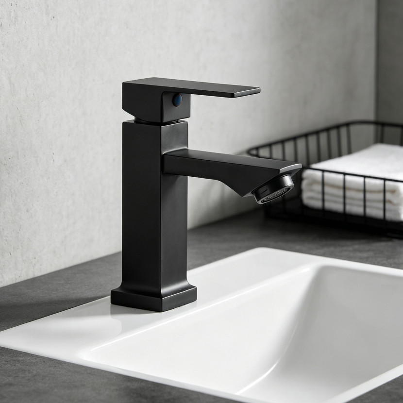 Inox Torneira banheiro Alavanca Moderna Abs Luxo 1/4 De Volta Cromo Premium Monocomando