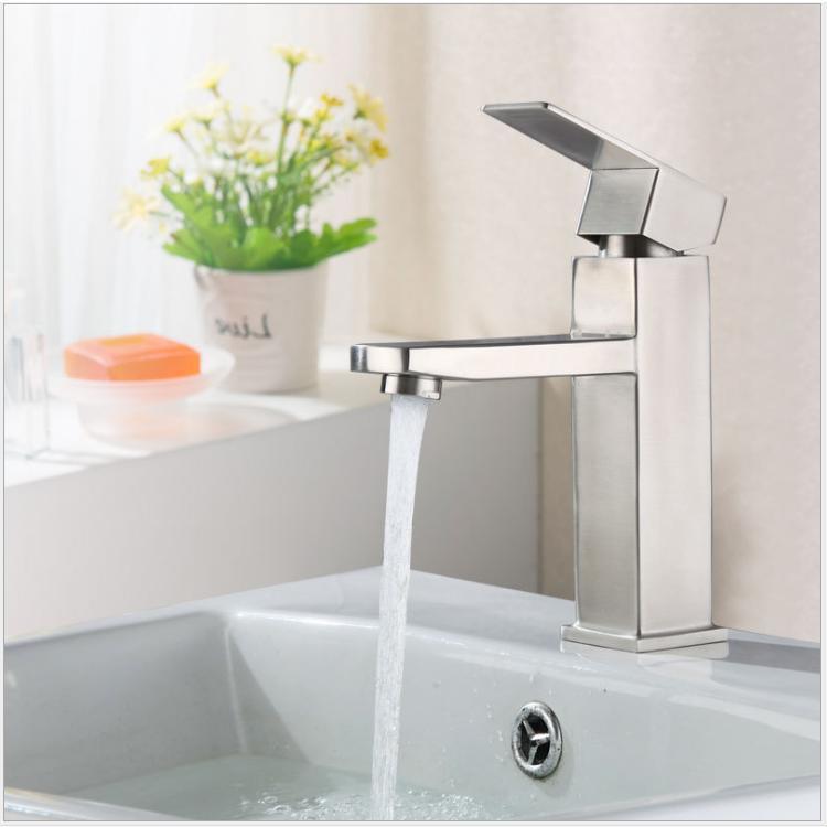 2 KIT Banheiro Inox Monocomando Moderna Abs Luxo 1/4 De Volta Cromo Premium Torneira Banheiro Inox