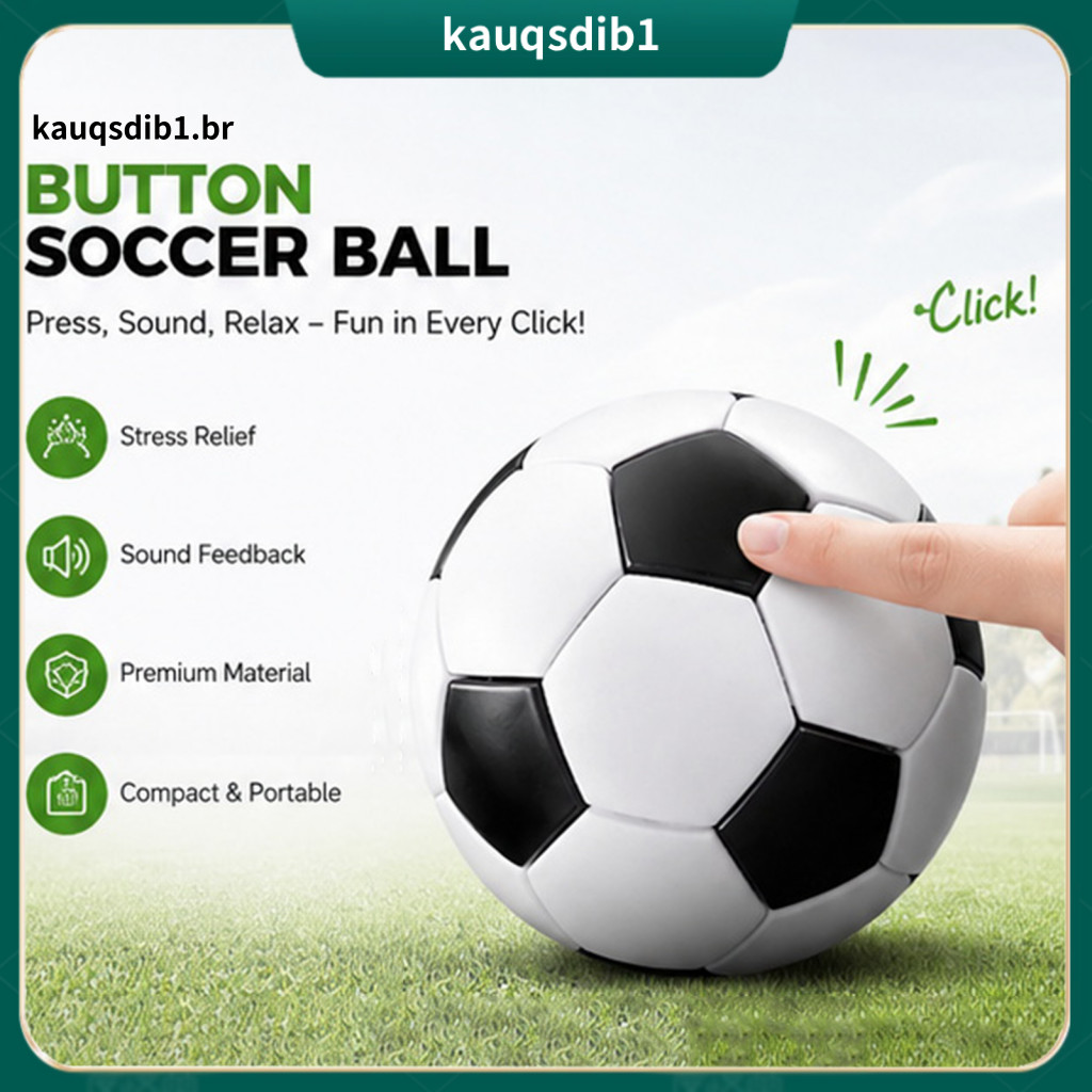 Clicker Toy Football Decompression Fidget for Stress Relief Mini Soccer Desk for Anxiety Focus Aid for Office Home Party