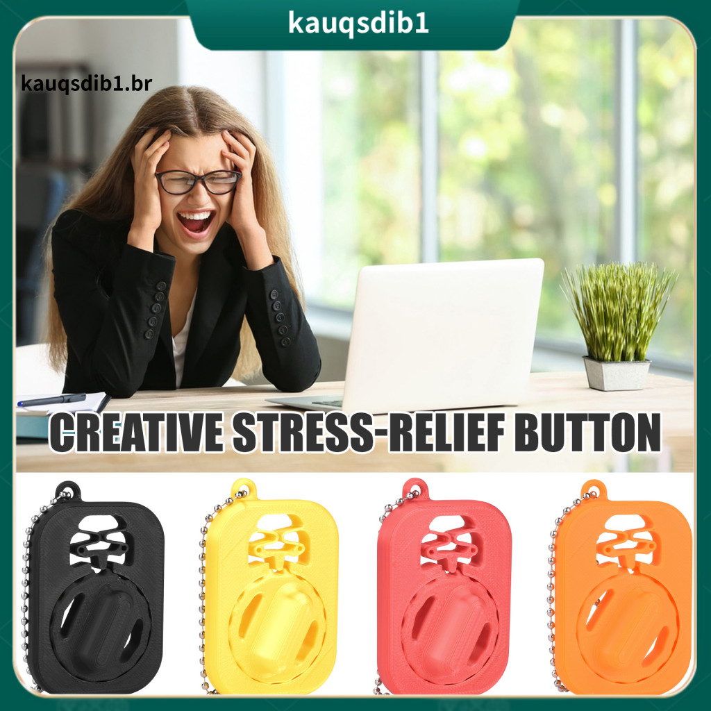 Decompression Switch Toy 3d Printed Fidget with Ball Chain – Portable Stress Relief Rotatable Tool for Home Office Tra