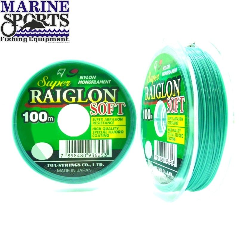 Linha Monofilamento Marine Sports Raiglon Soft 0,37mm 22lb/10Kg - 100 Metros