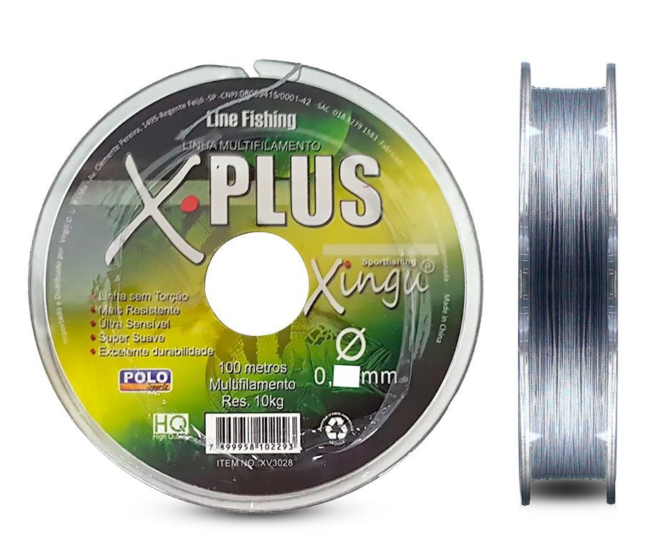 Linha Multifilamento Xingu 0,23mm 22lb / 10kg - 100 Metros