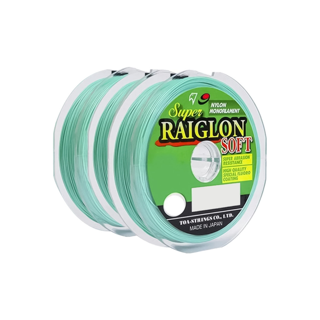 Kit 3 Linhas Monofilamento Marine Sports Raiglon Soft 0,37mm 22lb/10Kg - (3x 100 Metros)