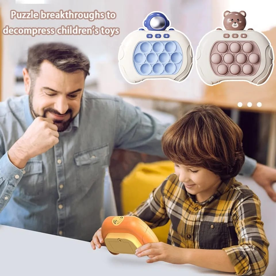 Pop It Eletrônico Brinquedo Mini Game Jogo Quick Fast Push Fidget Toy Anti Estresse
