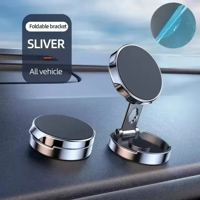Suporte Para Telefone Magnético Forte Carro 720 ° Redondo Dobrável