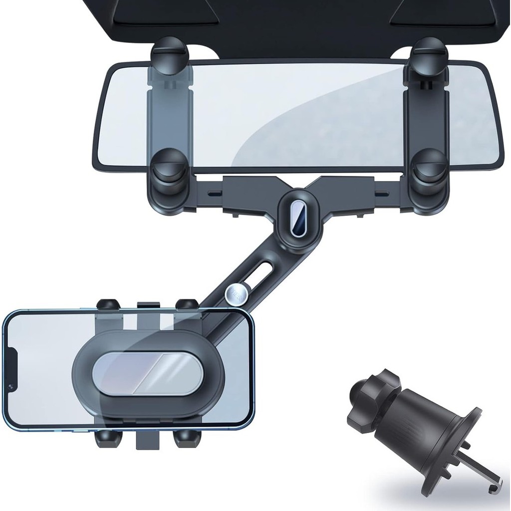 Suporte De Telefone SINSEN Para Espelho Retrovisor De Carro , Celular Com Clipe De Montagem De Ventilação Extra , 720 °