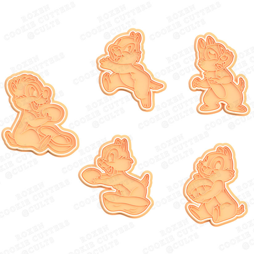 Original Cortador de Biscoitos em Formato  CHIP 'N' DALE RESCUE RANGERS