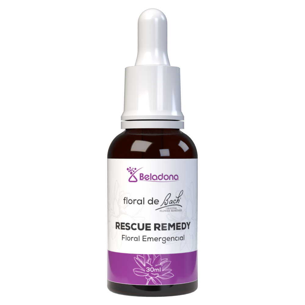 Floral de Bach Rescue Remedy 30ml Gotas Emergencial  Natural Emocional